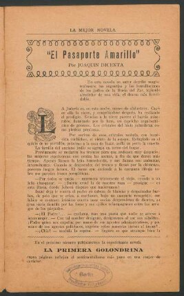 "El pasaporte amarillo"