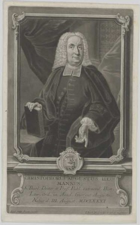 Bildnis des Christophorus Augustus Heumannus