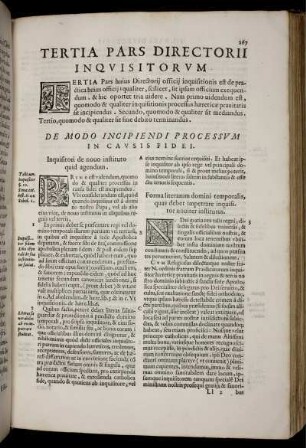 Tertia pars Directorii Inqvisitorvm