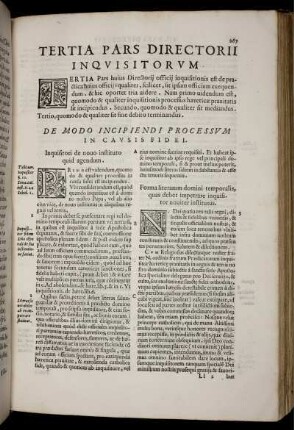 Tertia pars Directorii Inqvisitorvm