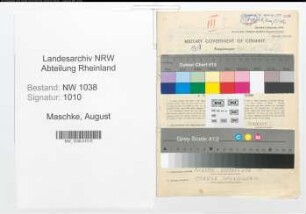 Entnazifizierung August Maschke , geb. 23.03.1899 (Finanzbeamter)