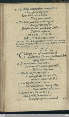 Psalmus CXIII. Ad te levavi oculos meos