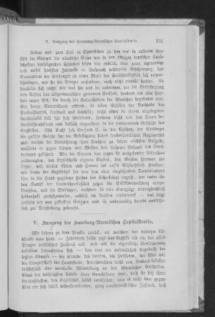 V. Ausgang des Hamburg-Bremischen Capitelstreits.