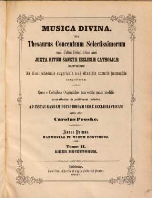 Liber motettorum. 1., Proprium de tempore : Appendix