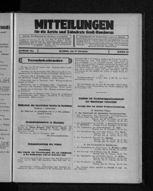 Jahrgang 1932, Hamburg, den 27. November, Nummer 48