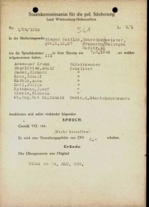 Rieger, Gottlob