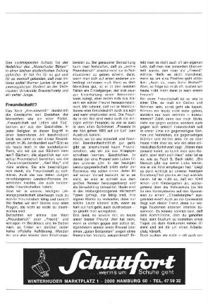 Freundschaft!?
