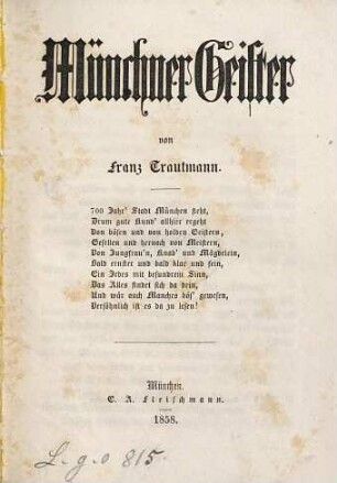 Münchner Geister