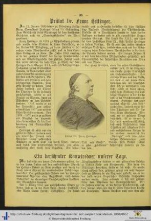 Ein berühmter Kanzelredner unserer Tage.