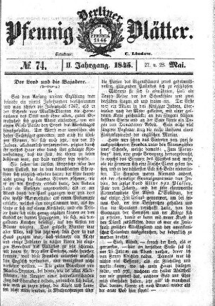 No. 74, 27. u. 28.Mai