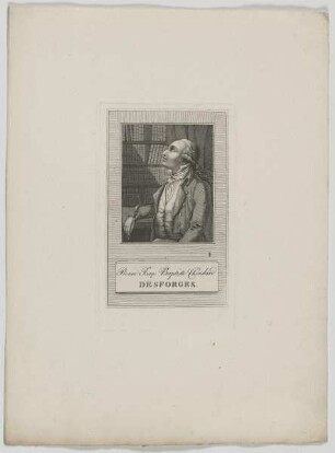 Bildnis des Pierre-Jean-Baptiste Desforges