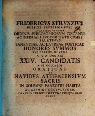 Oratio de navibus Atheniensium sacris