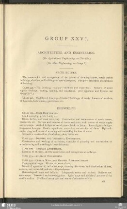 Group XXVI. Architecture And Engineering