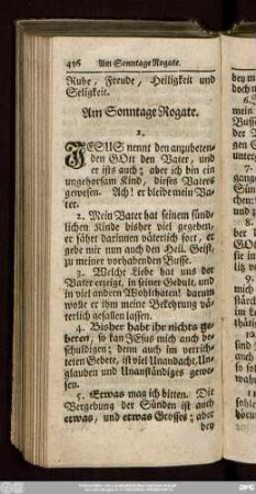 Am Sonntage Rogate.