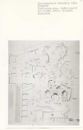 Neues Theater am Gendarmenmarkt, Berlin-Mitte (Diplomarbeit bei Bernhard Hermkes): Lageplan