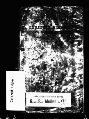 Gerichtshandelsbuch von Seebschütz