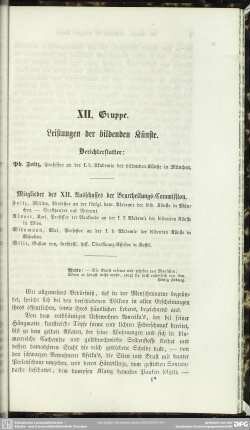 XII. Gruppe. Leistungen der bildenden Künste