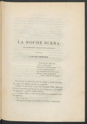 La noche buena. : Recuerdos de la patria y de la infancia.