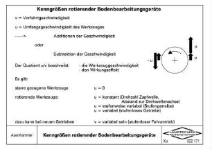 Kenngrößen rotierender Bodenbearbeitungsgeräte