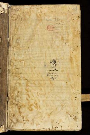 Fragment 1 (ehem. vorderes Spiegelbl., 12. Jh., 2. Hälfte)