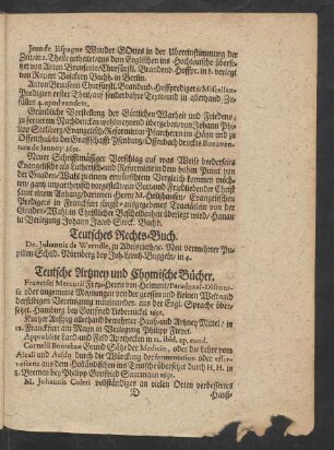 Teutsches Rechts-Buch.