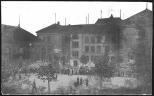 Aue. Schulhof der Bürgerschule