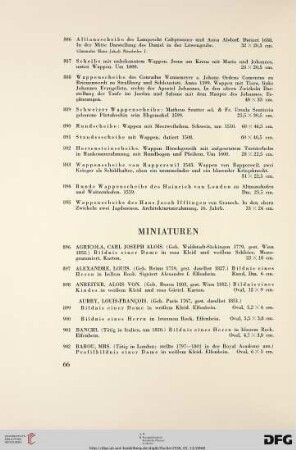 Miniaturen (Nr. 896-1049)