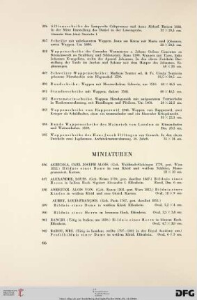 Miniaturen (Nr. 896-1049)