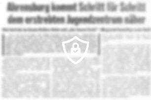 Ahrensburg kommt Schritt für Schritt dem erstrebten Jugendzentrum näher