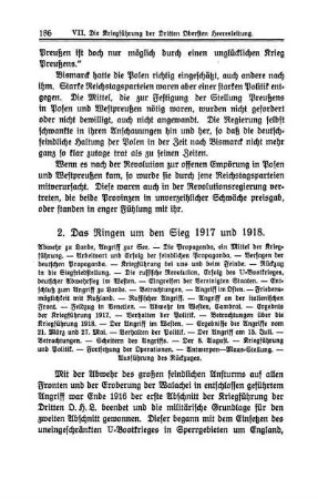 2. Das Ringen um den Sieg 1917 und 1918.