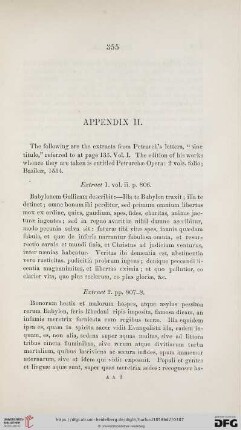 Appendix II