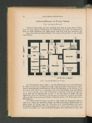 Grundriß des Hauses von W. Siem