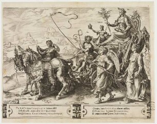 Triumphwagen mit der Personifikation von Frieden