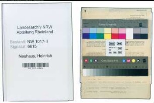 Entnazifizierung Heinrich Neuhaus , geb. 29.03.1891 (Grosshaendler)