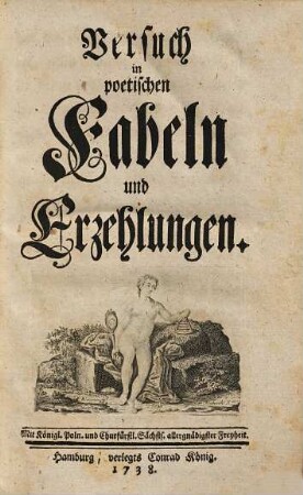 Versuch in poetischen Fabeln und Erzehlungen