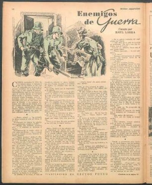 Enemigos de guerra : Cuento por Raul Larra