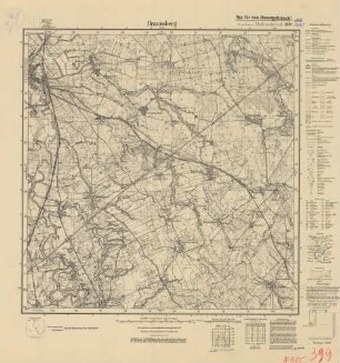 1685 (alte Nr.: 399) Braunsberg (Ost)., Meßtischblatt (4cm - Karte)