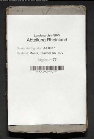 Verpachtung der Moersischen Jagden II
