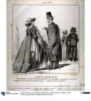 Les modes de Longchamps en 1860