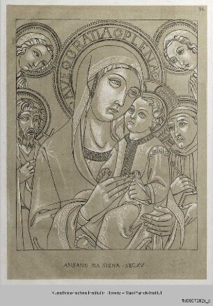 Madonna mit Kind und den Heiligen Johannes der Täufer und Vinzenz sowie zwei Engeln (nach einem Bild der ehemaligen Sammlung Ramboux)