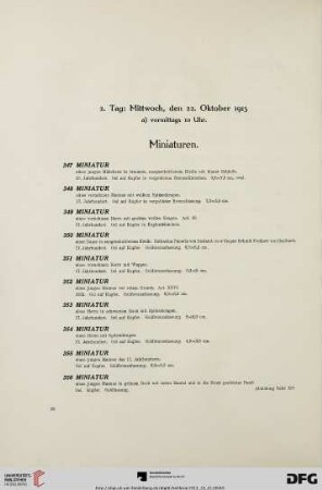 Mittwoch, vormittags 10 Uhr (Nr. 347-673)