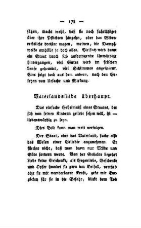 Vaterlandsliebe überhaupt