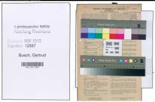 Entnazifizierung Gertrud Busch , geb. 02.02.1920 (Beamtin)