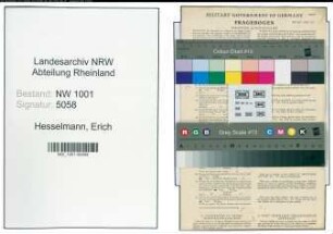 Entnazifizierung Erich Hesselmann, geb. 13.12.1920 ()