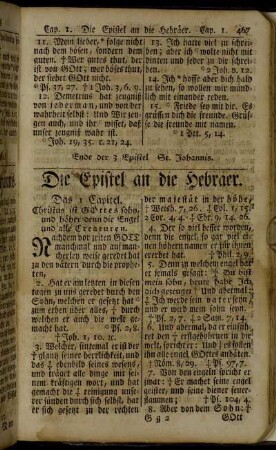 Die Epistel an die Hebräer.