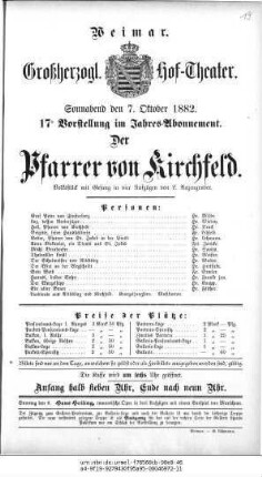 Der Pfarrer von Kirchfeld