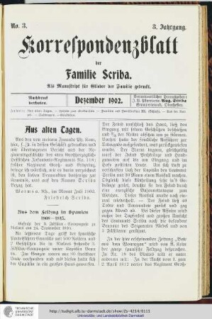 No.3 - Dezember 1902