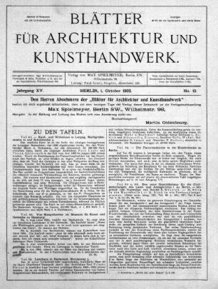 No 10, 1. Oktober 1902