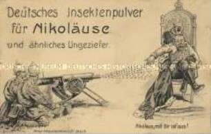 Anti-russische Postkarte