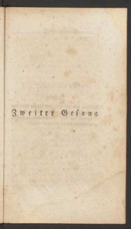 Zweiter Gesang